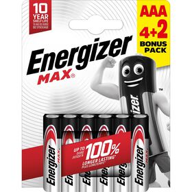 Pilhas Aaa Max Energizer 4+2 Un