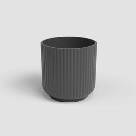 Vaso Redondo Faiança 19Cm Antracite Artevasi 1 Un