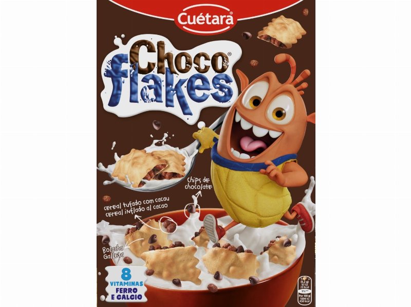 Bolacha Cuétara Flakes Recheada Chocolate 500 g
