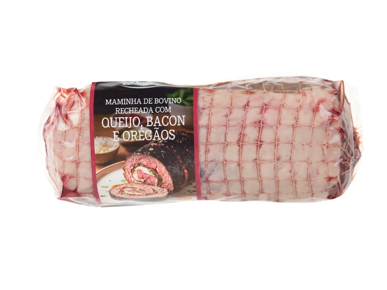 Maminha De Bovino Recheada Com Queijo E Bacon E Orégãos