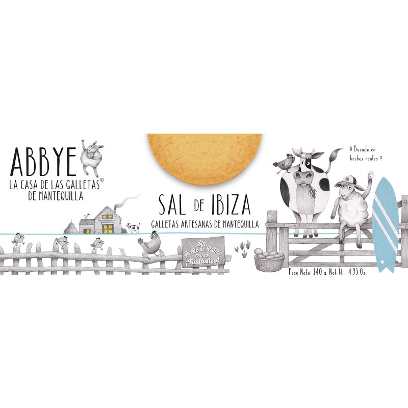Bolachas De Manteiga Artesanais Sabor Sal Ibiza 140 g
