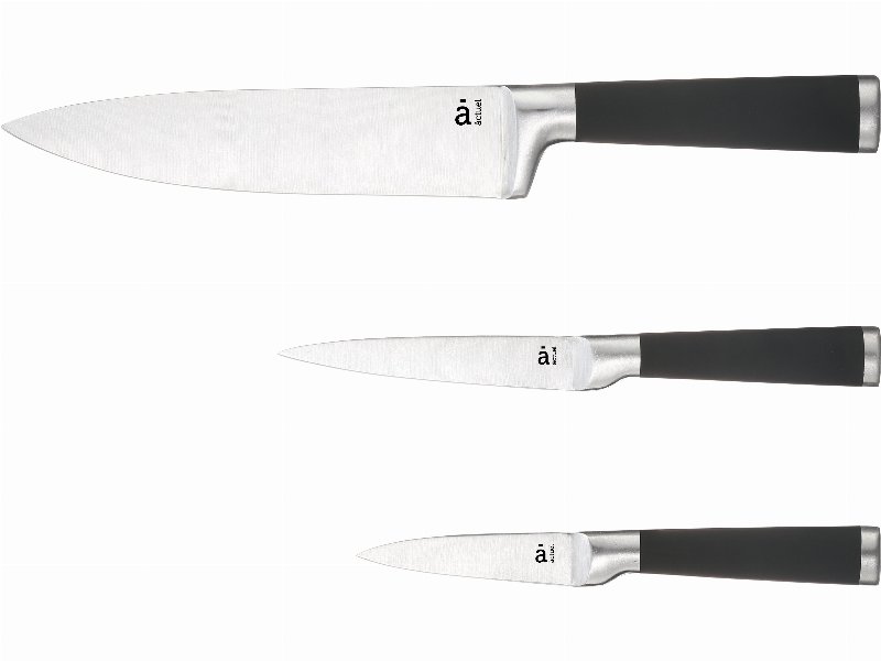Conjunto 3 Facas Cozinha Actuel Inox
