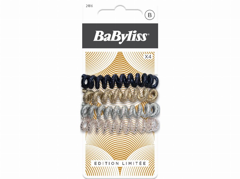 Elástico Cabelo Babyliss Espiral Wavy 4Un