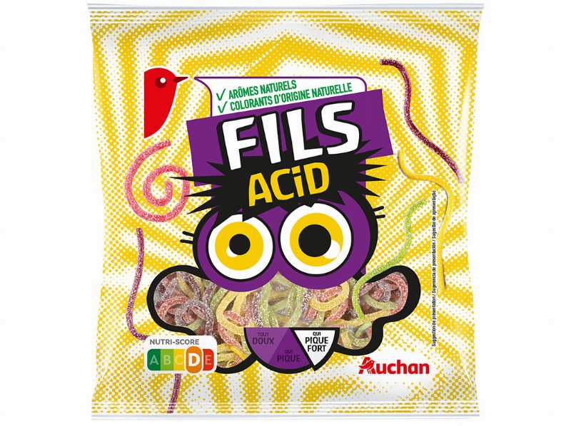 Gomas Auchan Fils Acidas 180 g