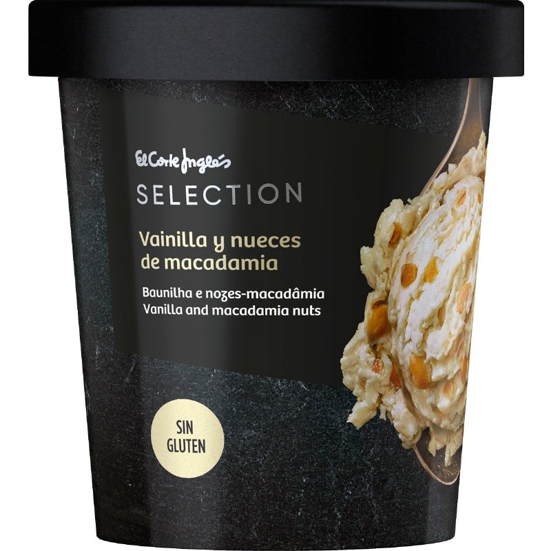 Gelado De Baunilha E Nozes-Macadâmia Sem Glúten 500 ml