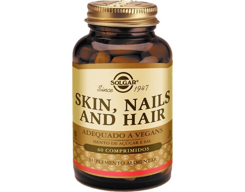 Suplemento Solgar Pele Unhas E Cabelo 60 Capsulas