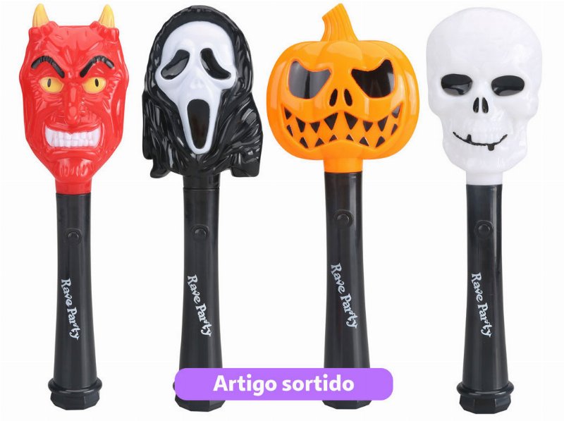 Stick Halloween One Two Fun Com Luz/Som 7.4X4X27Cm Modelos Sortidos
