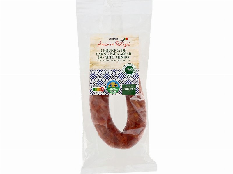 Chouriça De Carne Para Assar Auchan À Mesa Em Portugal Cultivamos O Bom Alto Minho 200 g