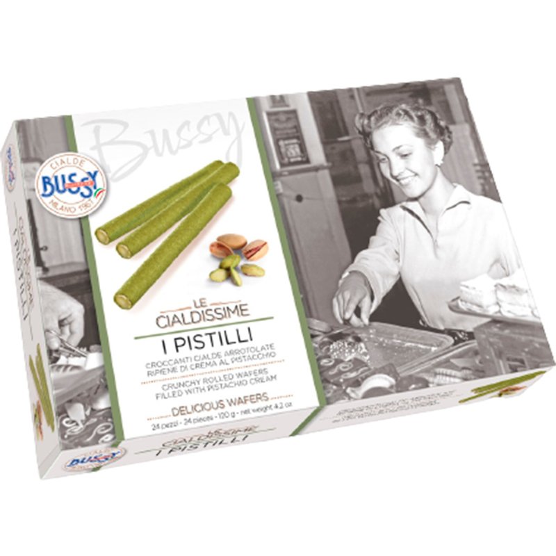 Wafer Para Gelado Rolos De Pistacho 10 Unidades 120 g