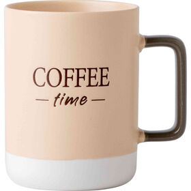 Caneca 400 ml Fundo Creme Coffee Kasa