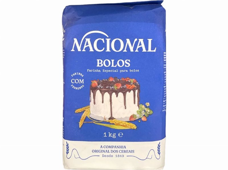 Farinha De Trigo Nacional P/Bolos 1 kg