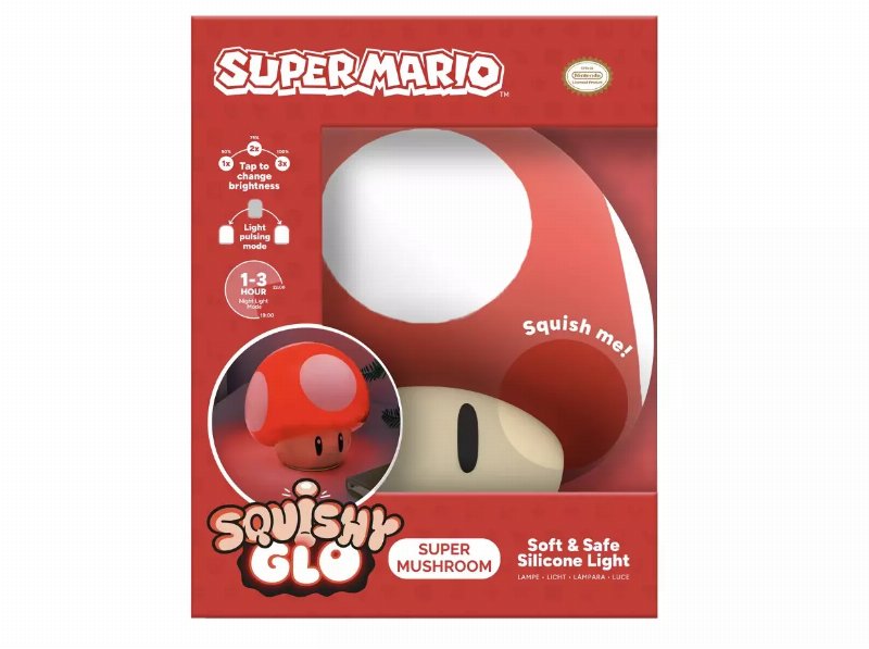 Luz Led Neon Super Mario Squishyglo Cogumelo