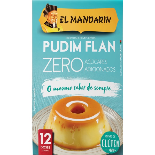 Preparado Em Pó Para Pudim Flan Zero Açúcares Sem Glúten 30 g