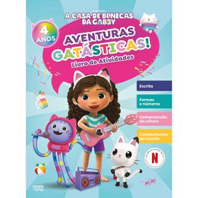 Gabby's Dollhouse - Aventuras Gatásticas! Livro De Atividades: 4 Anos