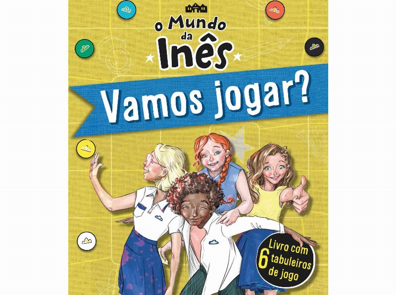 Livro O Mundo Da Inês Vamos Jogar?- Livro Com 6 Tabuleiros De Jogo