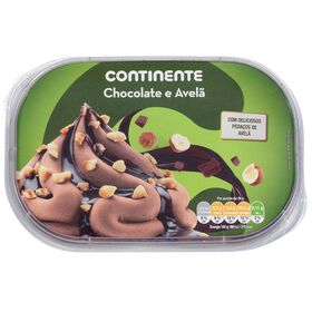 Gelado Chocolate E Avelã Continente 950 ml