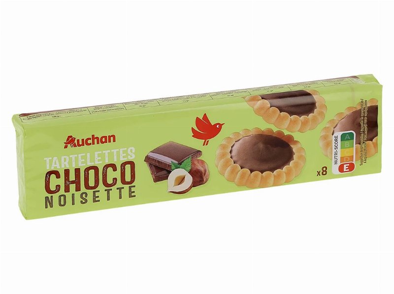 Tarteletes Auchan Redondas Chocolate E Avelã 8Un 150 g