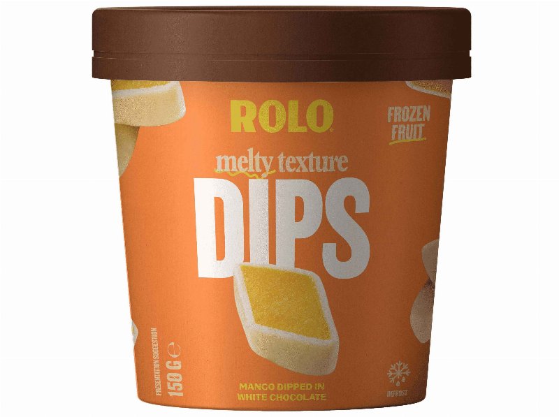 Dips Manga Rolo Coberta Com Chocolate Branco 150 g