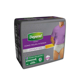 Cuecas Incontinência Super S/M Depend 10 Un