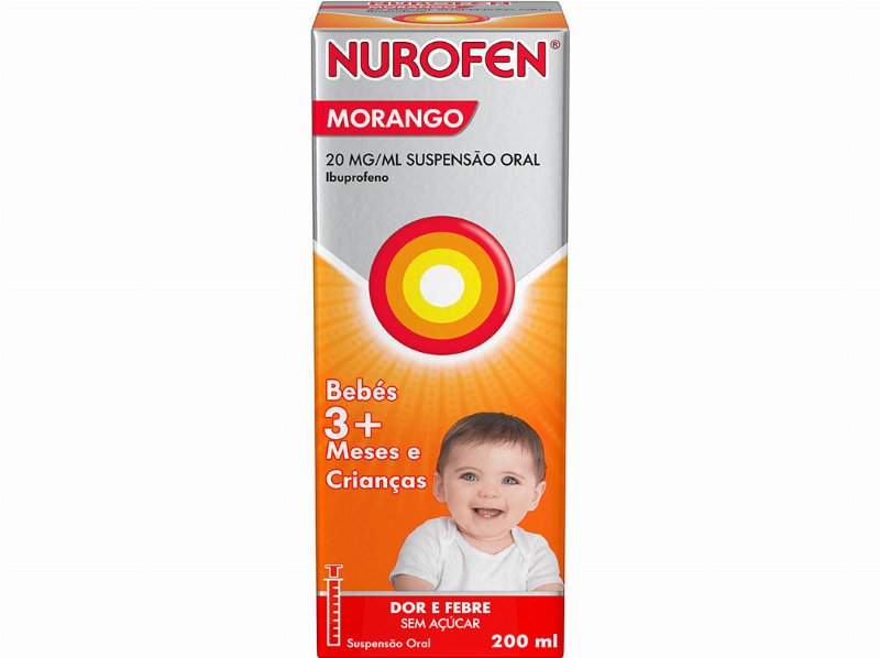 Suspensao Oral Nurofen Morango 20Mg/Ml 200 ml