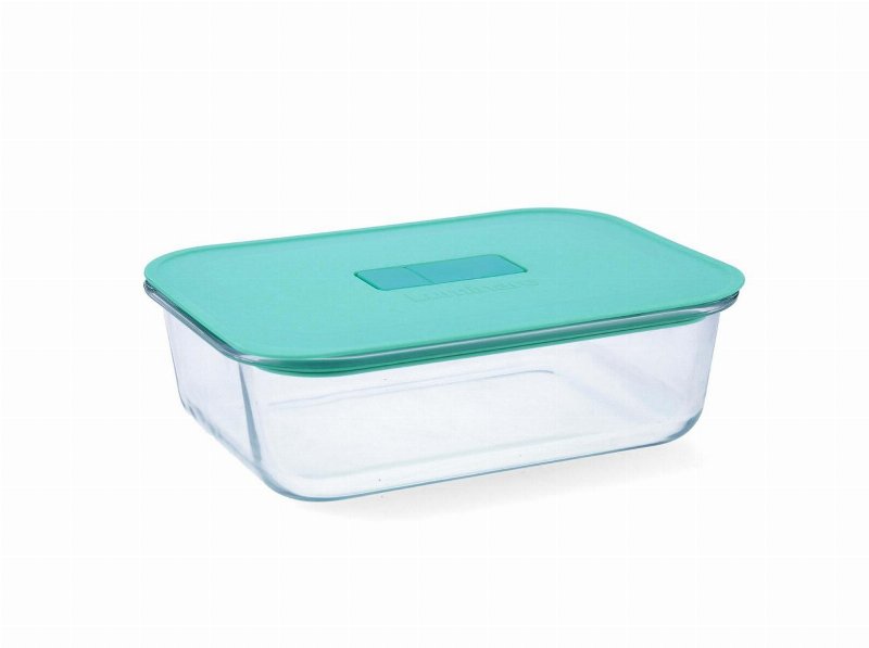 Caixa Hermética Luminarc Transparente Com Tampa Verde 150 cl