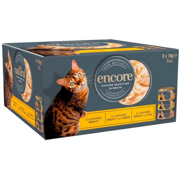 Comida Húmida Para Gato Sabor Galinha Pack 8 Unidades 560 g
