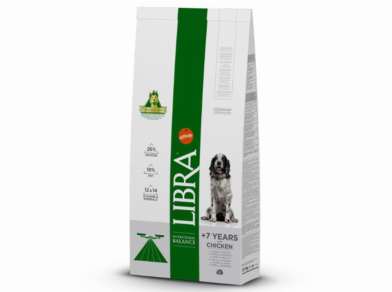 Ração Para Cão Libra +7 Anos Sénior 12 kg