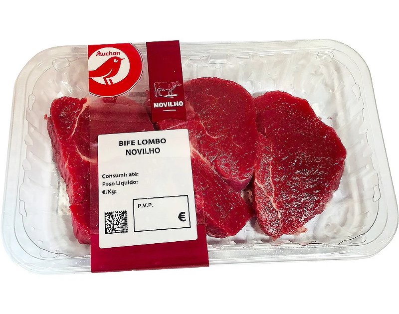 Bife Lombo Novilho Auchan Kg