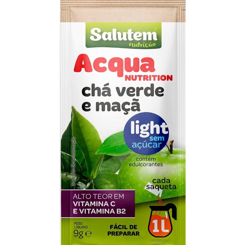 Acqua Nutrition Chá Verde E Maçã Em Saquetas 9 g