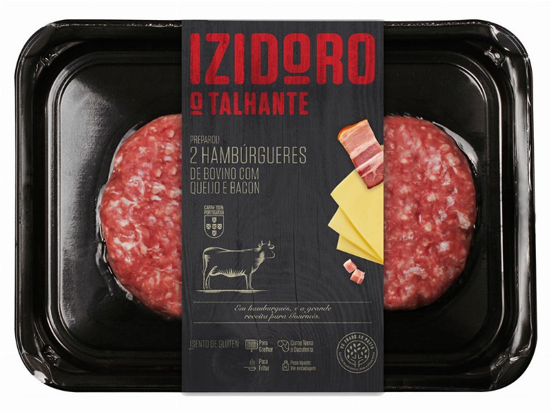 Hamburguer De Bovino Com Queijo E Bacon 300 gr