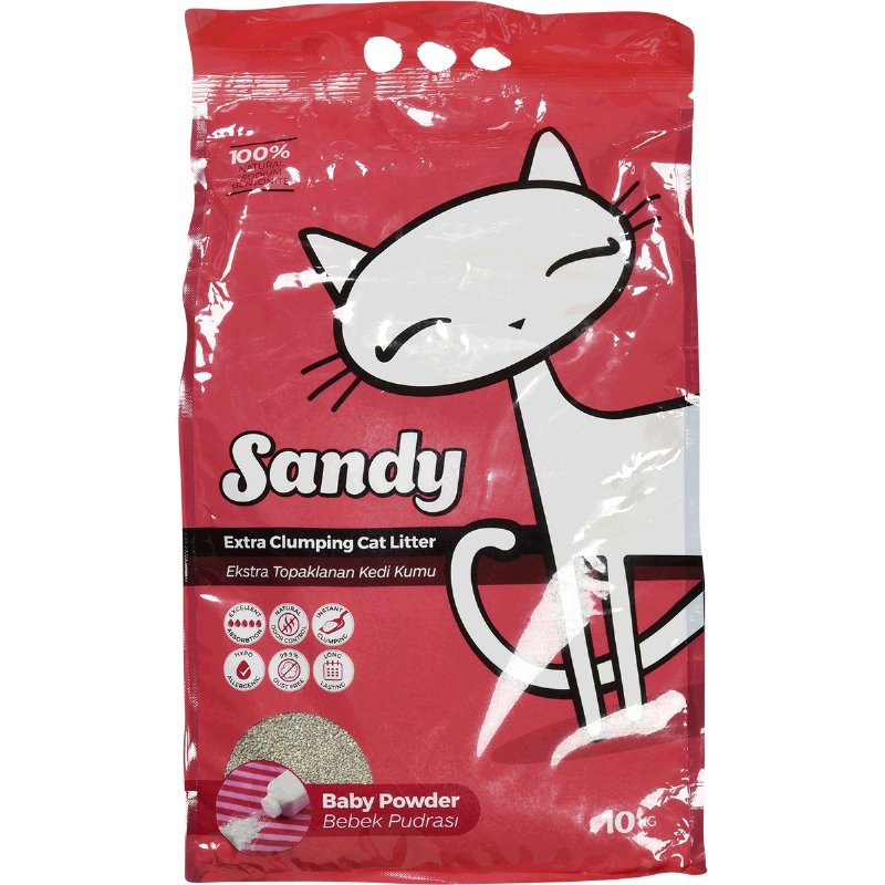 Areia Pra Gato Aglomerante Talco 10 kg