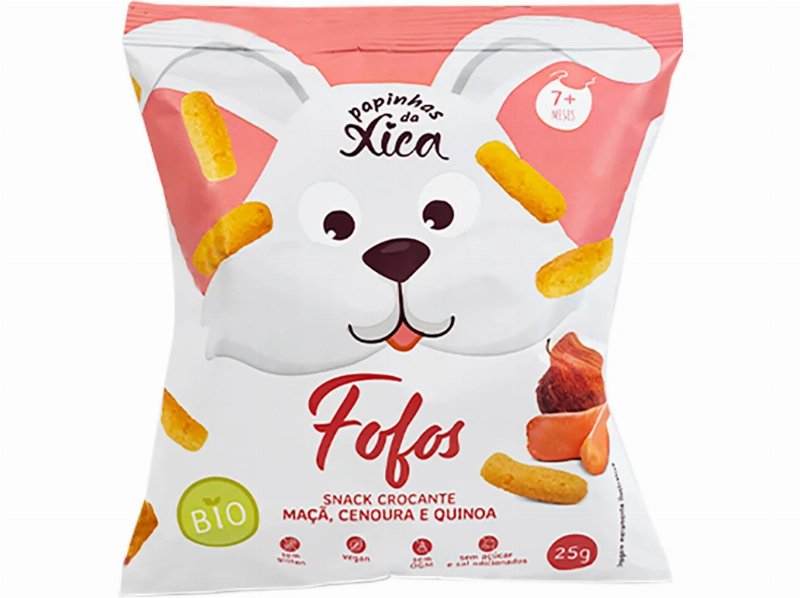Snack Papinhas Da Xica Maça Cenoura 25 g