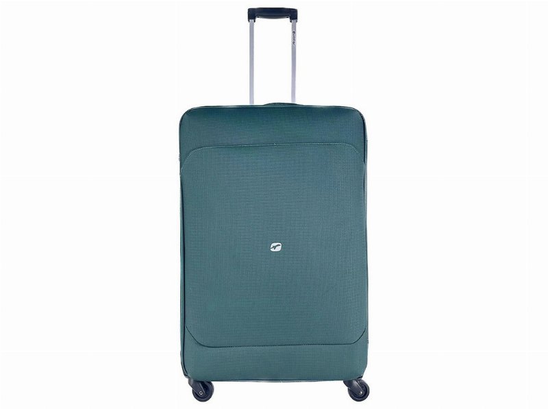 Mala De Viagem Grande Flexível Airport Verde 4 Rodas 75X48X24Cm