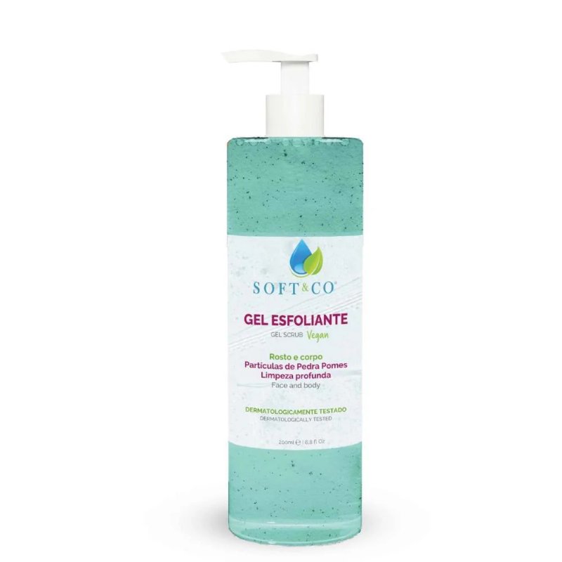 Gel Esfoliante Para Rosto E Corpo Soft & Co 200 ml