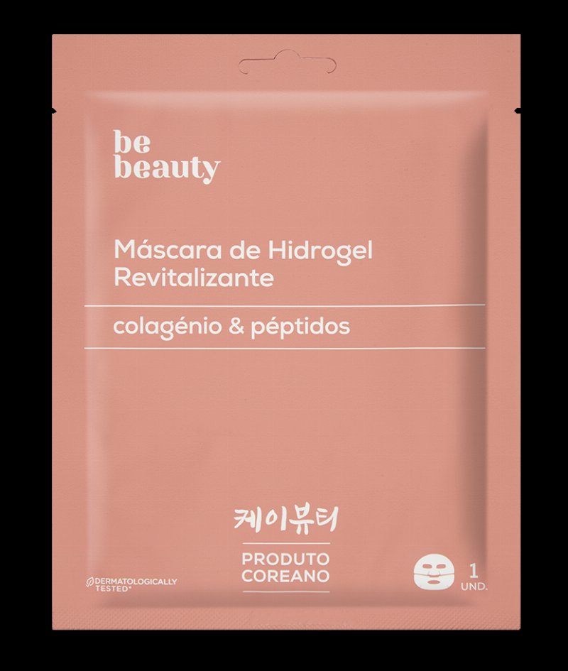 Máscara Facial De Hidrogel Revitalizante Colagénio & Péptidos Be Beauty 1Un