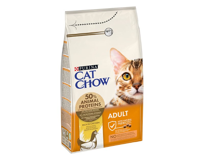 Ração Para Gato Adulto Cat Chow Com Peru E Frango 1.5 kg