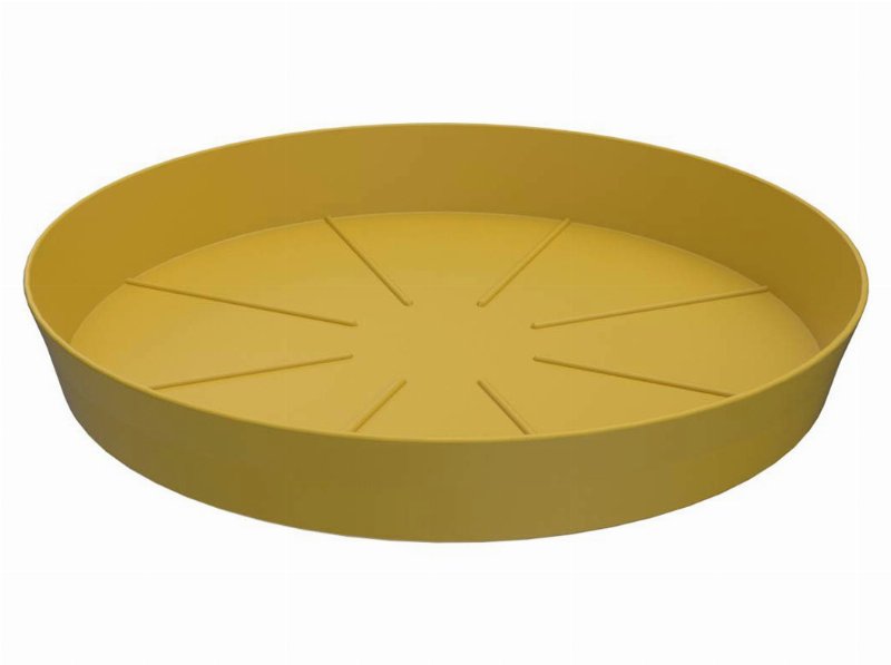 Prato Para Vaso Gardenstar Plástico Mostarda Ø30Cm