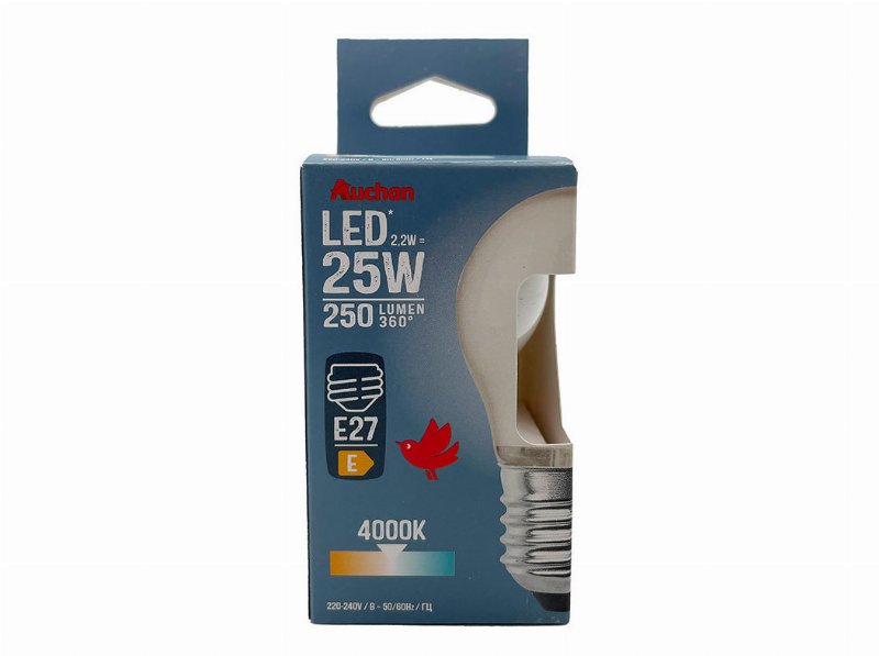 Lâmpada Led Esférica Auchan E27 25W Luz Branca