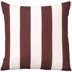 Almofada 50X50Cm Riscas Castanhas Kasa