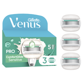Recarga De Lâminas Pro Comfortglide Sensitive Gillette Venus 3 Un