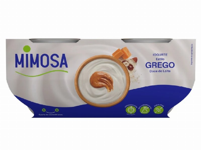 Iogurte Grego Mimosa Batido Doce De Leite 4X110 g