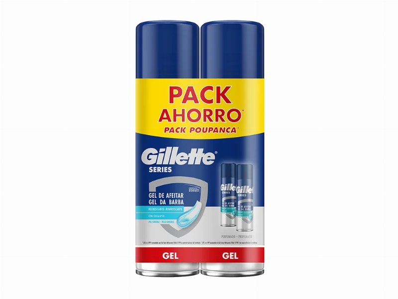 Gel De Barbear Series Refrescante Gillette Pack 2X200 Ml