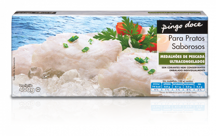 Medalhões De Pescada Congelados Pingo Doce 0.4Kg