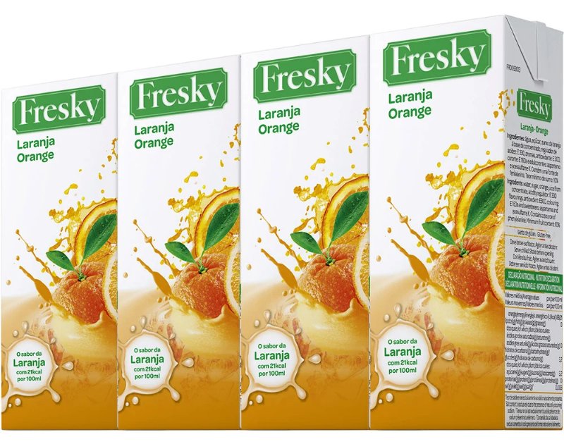 Bebida Fresky De Sumo Laranja 4X200 ml