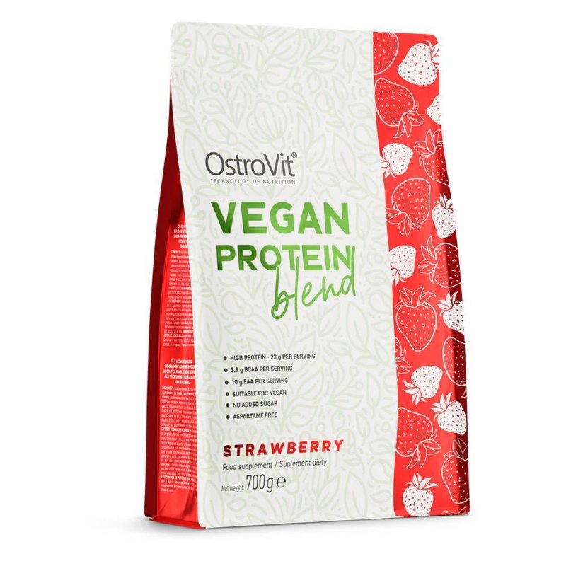 Vegan Protein Blend Sabor Morango Ostrovit 700 g