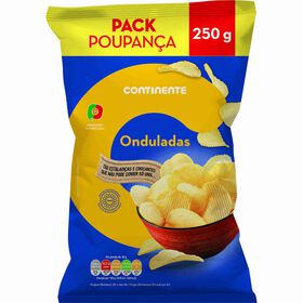 Batata Frita Ondulada Pack Poupança Continente 250 gr