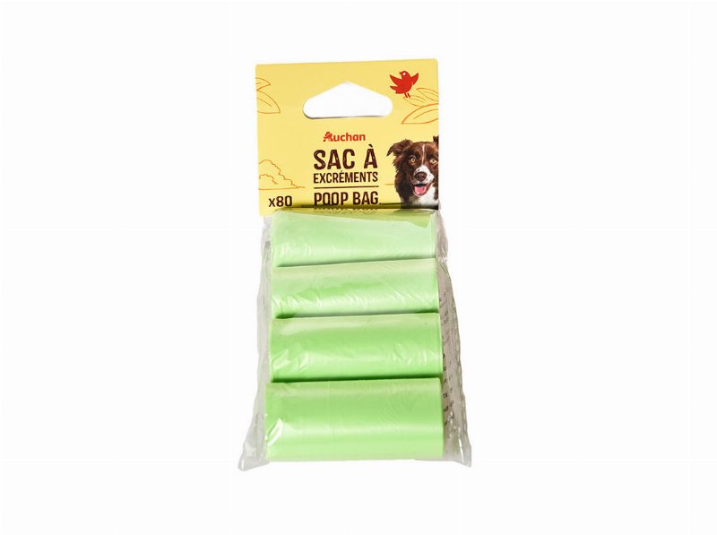 Sacos Higiene Auchan Biodegradáveis 4 Rolos
