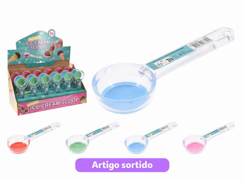 Colher Gelado Eh 19X6.4X3Cm Cores Sortidas