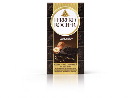 Tablete De Chocolate Negro Com Avelãs Ferrero Rocher 0.09Kg