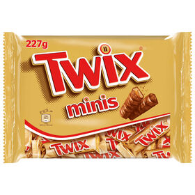 Snack De Chocolate Com Biscoito E Caramelo Mini Twix 227 gr